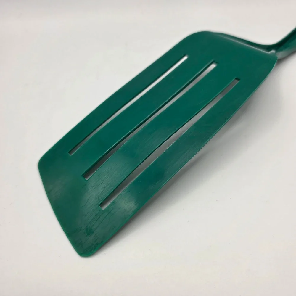 Vintage Foley Forest Green Nylon Slotted‎ Spatula Turner Kitchen Utensil USA